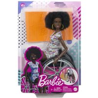 Barbie - Barbie Fashionistas Puppe im Rollstuhl mit schwarzen Haaren von Mattel