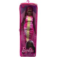 Barbie - Barbie Fashionistas Puppe im ärmellosen Kleid mit Love- Aufschrift von Mattel