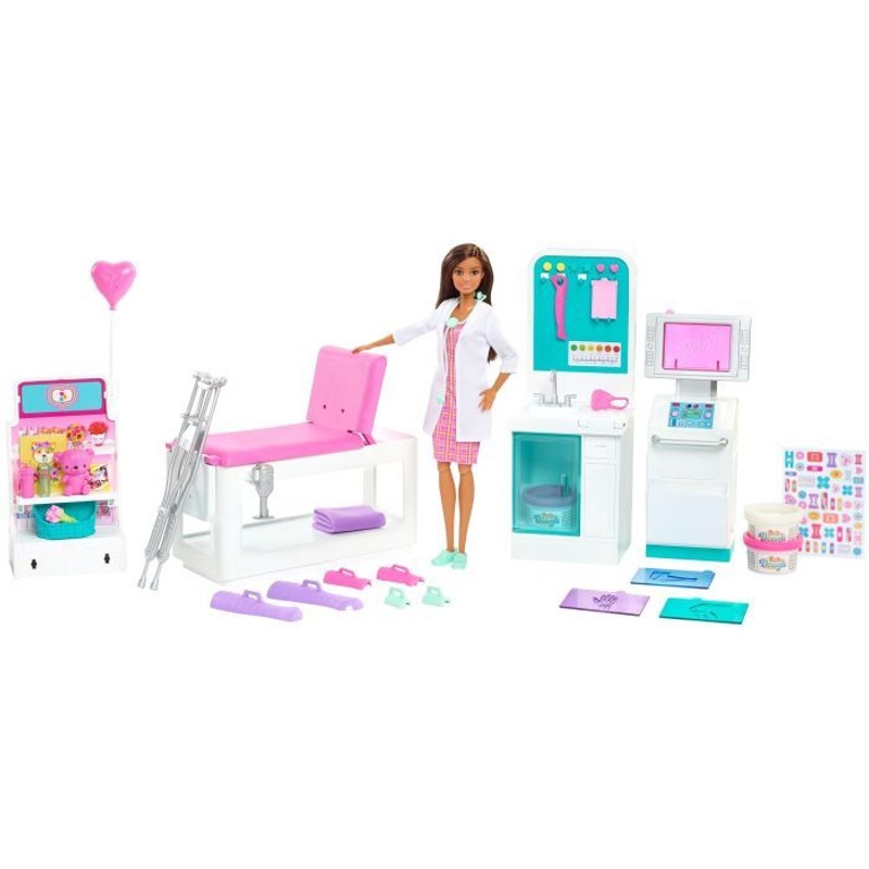 Barbie "Gute Besserung" Krankenstation Spielset mit Puppe von Mattel Barbie