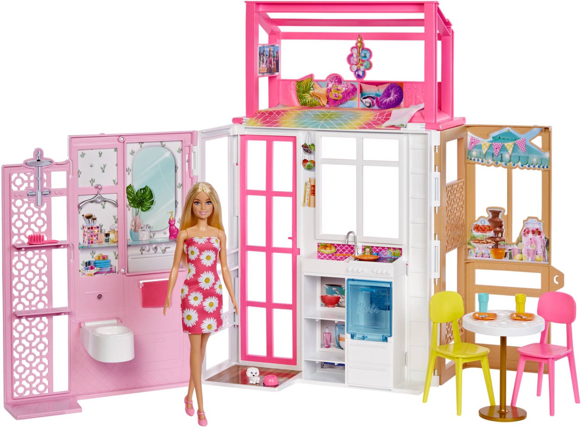 Barbie Haus &  Puppe, Puppenhaus von Mattel