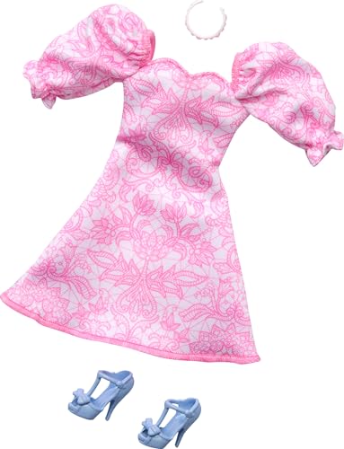 Barbie – Komplettes Mode-Set (rosa Kleid) / Spielzeug von Mattel