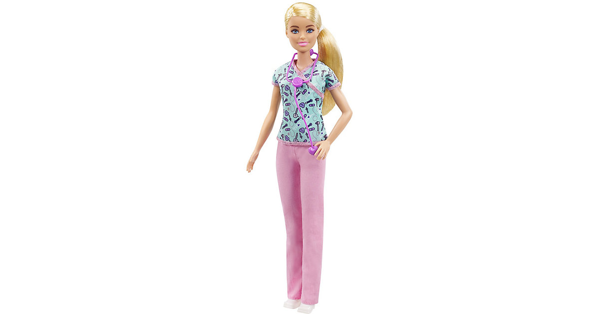 Barbie Krankenschwester Puppe, Karriere-Barbie, Anziehpuppe mehrfarbig Barbie Krankenschwester Puppe, Karriere-Barbie, Anziehpuppe mehrfarbig von Mattel
