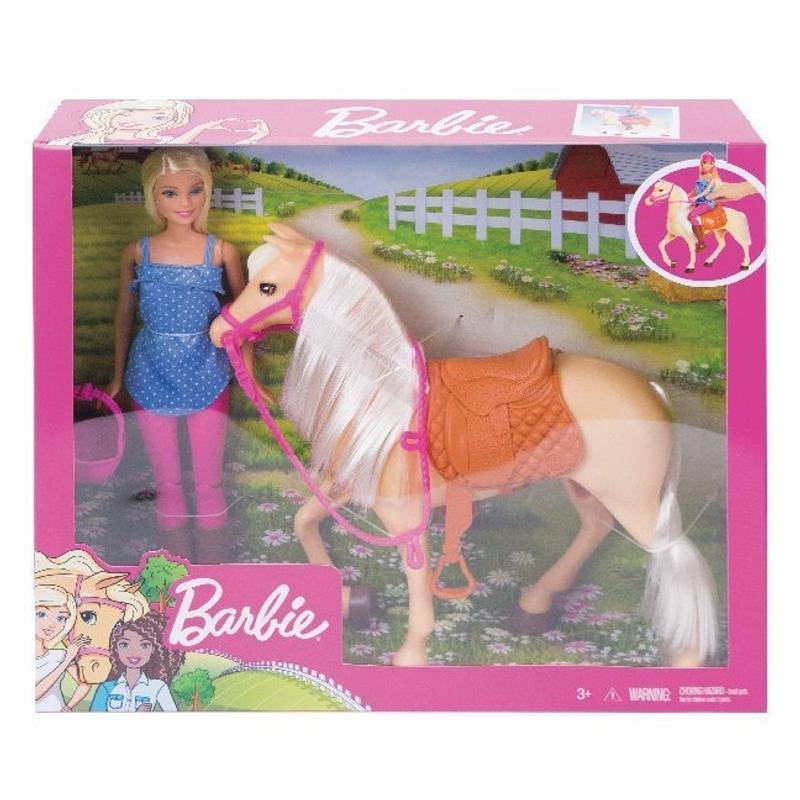 Barbie Pferd & Puppe von Mattel Barbie