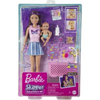 Barbie - Barbie Skipper Babysitters Inc. Puppe mit Gitterbett von Mattel
