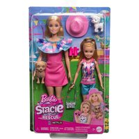 Barbie - und Stacie Schwestern Puppenset mit 2 Hunden und Zubehör von Mattel