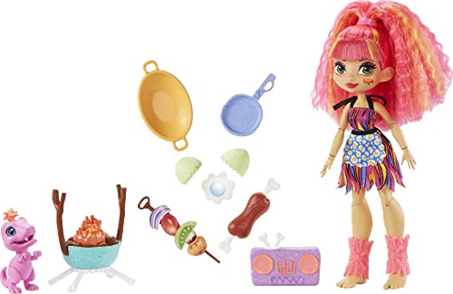 Cave Club GNL96 - Wilder Grillspaß mit Emberly Spielset & Puppe und Zubehörteilen, Reise in die Vergangenheit, Spielzeug ab 4 Jahren Cave Club GNL96 - Wilder Grillspaß mit Emberly Spielset & Puppe und Zubehörteilen, Reise in die Vergangenheit, Spielzeug ab 4 Jahren von Cave Club