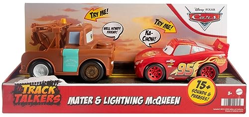 Disney / Pixar Cars Track Talkers Mater & Lightning McQueen Fahrzeug, 2er-Pack von Mattel