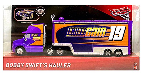 Disney Pixar Cars 3 Bobby Swift s Truck - Service Truck mit aufklappbaren Ladeflächen (Octane Gain) von Mattel