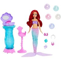Disney Princess Schminkmuschel Meerjungfrau-Arielle-Modepuppe & Schminktisch m Disney Princess Schminkmuschel Meerjungfrau-Arielle-Modepuppe & Schminktisch m von Mattel