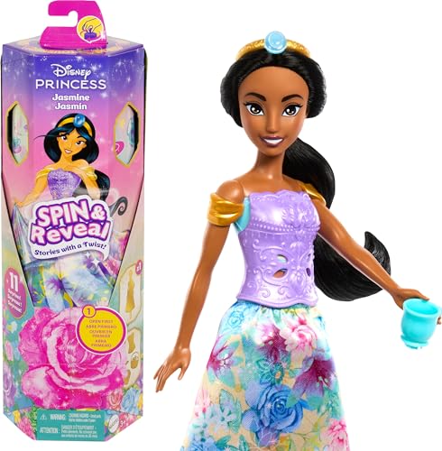 Disney Prinzessin Spin & Reveal Jasmine Puppe von Mattel
