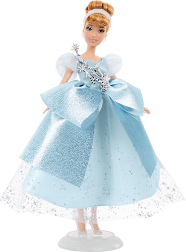 Mattel Disney Cinderella-Sammelpuppe - 100. Geburtstag Feier, Inspiriert Vom Film, Geschenke für Kinder und Sammler, HLX60 von Mattel