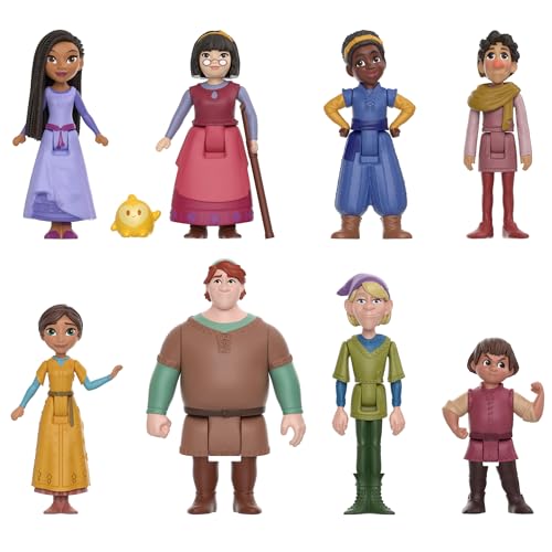 Mattel Disneys Wish Die Teens-Pack aus 8 beweglichen Minipuppen und Sternenfigur, HPX36 Mattel Disneys Wish Die Teens-Pack aus 8 beweglichen Minipuppen und Sternenfigur, HPX36 von Mattel