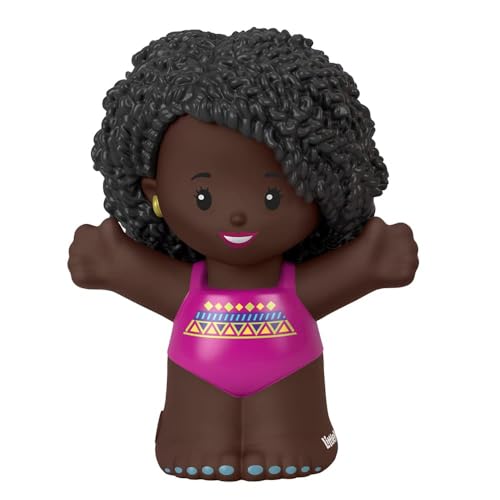 Mattel Ersatz-Figur für afroamerikanische Schwimmerin für Fisher-Price Little People Spielset – HGP70 ~ inspiriert von Barbie You Can Be Anything von Mattel