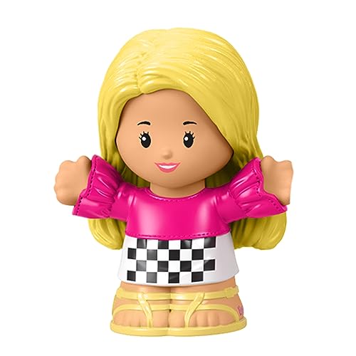Ersatzteil für Fisher-Price Little-People Cabrio-Auto-Spielset – HCF59 ~ Blondine Ersatzfigur im Rennkaro-Outfit ~ inspiriert von Barbie Ersatzteil für Fisher-Price Little-People Cabrio-Auto-Spielset – HCF59 ~ Blondine Ersatzfigur im Rennkaro-Outfit ~ inspiriert von Barbie von Mattel