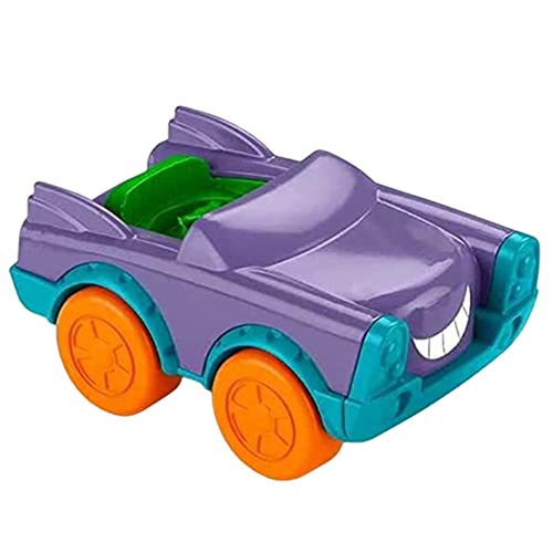 Mattel Ersatzteil für Fisher-Price Little People DC Superfriends Deluxe Batcave Spielset - HHY77 ~ Ersatz lila und blau Joker Auto, Lila, Blau, Orange von Mattel