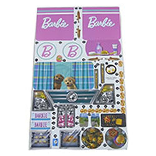 Ersatzteile für Barbie Puppe 3-in-1 Dreamcamper Fahrzeug Spielset - GHL93 ~ Ersatzetikett/Aufkleberbogen von Mattel