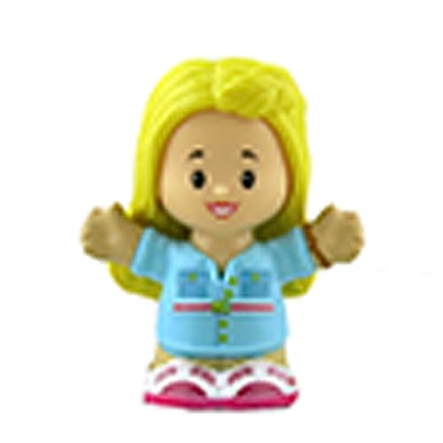Mattel Ersatzteile für Fisher-Price Little People Barbie Dreamhouse Spielset – HCF61 ~ Ersatz Mädchen Puppe Figur ~ blaues Outfit ~ blondes Haar von Mattel