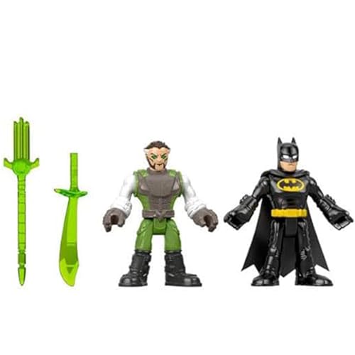 Ersatzteile für Imaginext DC Super Friends Batman Ooze Pit - FMX64 ~ Ersatz Batman, Ra's al Ghul Figuren und Schwerter von Mattel