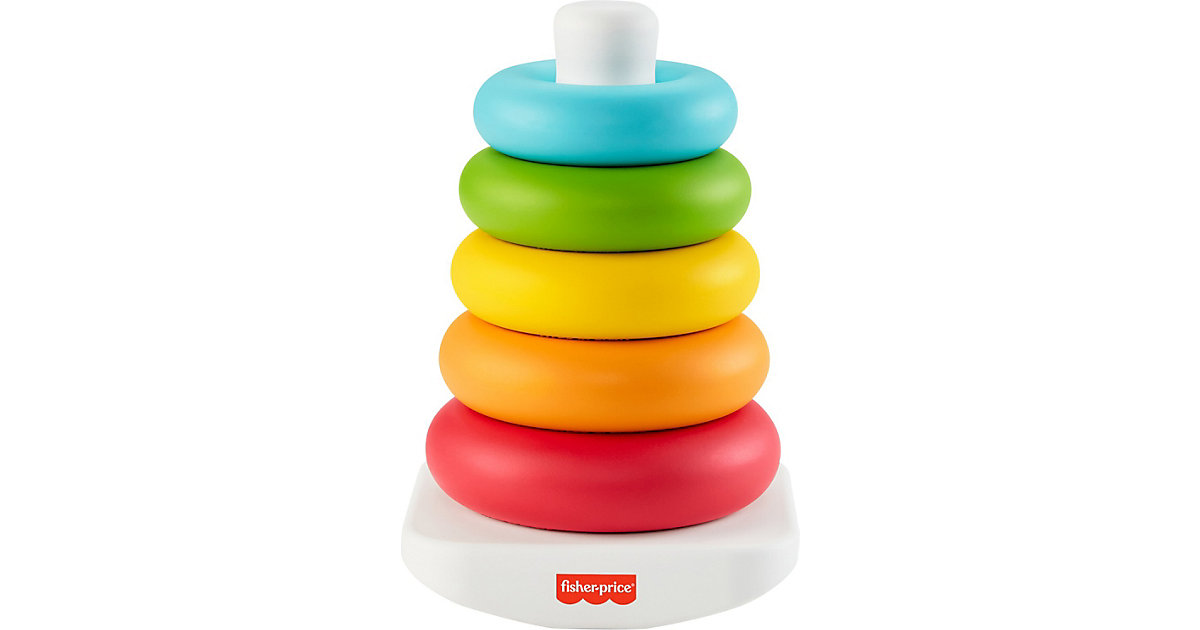 Fisher-Price Eco Farbring Pyramide, Stapelspiel, 100% Bio-Kunststoff mehrfarbig Fisher-Price Eco Farbring Pyramide, Stapelspiel, 100% Bio-Kunststoff mehrfarbig von Mattel