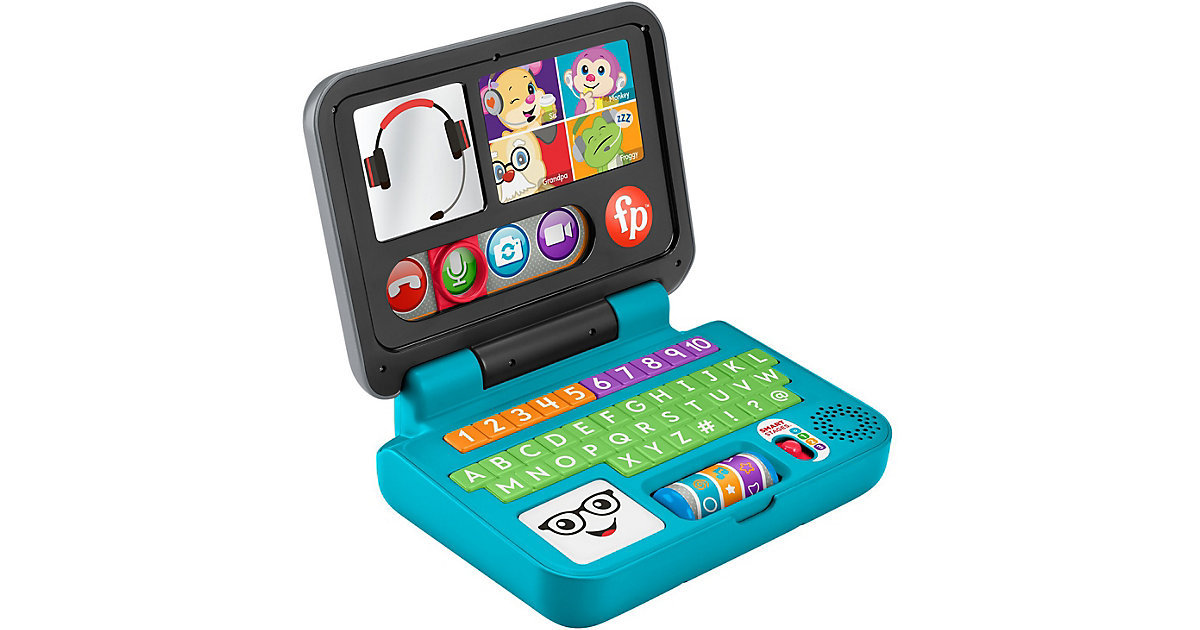 Fisher-Price Lernspaß Homeoffice Laptop Elektronisches Babyspielzeug (deutsche Edition) von Mattel