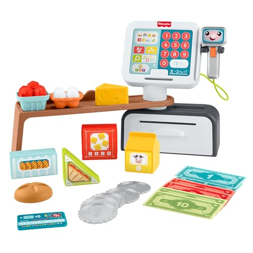 Fisher-Price Lernspielzeug für Kleinkinder Lernspaß Meine erste Spielkasse, Kaufladen mit 20 Teilen für Kinder ab 2 Jahren, mehrsprachige Version, JGW97 Fisher-Price Lernspielzeug für Kleinkinder Lernspaß Meine erste Spielkasse, Kaufladen mit 20 Teilen für Kinder ab 2 Jahren, mehrsprachige Version, JGW97 von Mattel