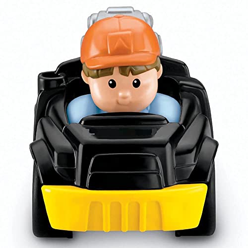 Fisher-Price Little People Wheelies Abschleppwagen – Y5959 ~ Schwarz und Gelb Abschleppfahrzeug von Mattel