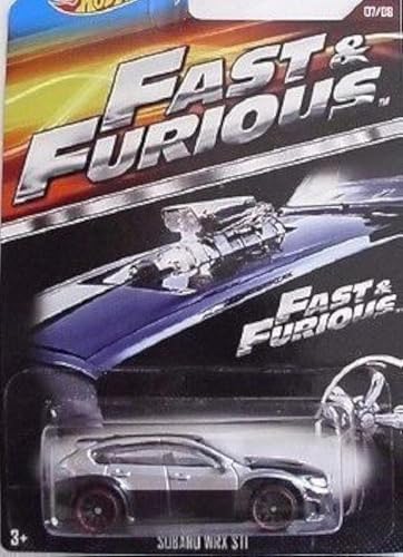 HOT WHEELS 2015 FAST AND FURIOUS RELEASE EXCLUSIVE SILVER/BLACK SUBARU WRX STI #7/8 DIE-CAST by Mattel von Mattel