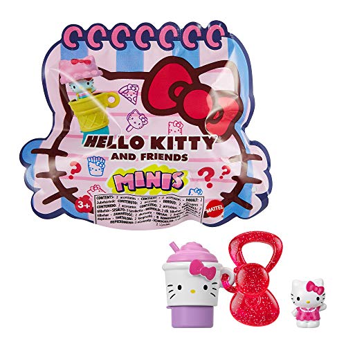 Hello Kitty GVB10 - Sanrio Minis Überraschungs-Figuren (3,8 cm) – Stempel, Bleistiftaufstecker und Schlüsselanhänger, Schreibwarenzubehör, Spielzeug Geschenk für Kinder ab 3 Jahren von Mattel