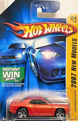 Hot Wheels 2007-001/180 New Models 01/36 Dodge Challenger Concept On Instant Win Card 1:64 Scale von Mattel