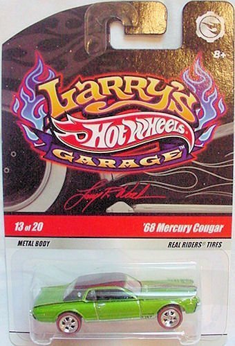 Hot Wheels 2009 Larry's Garage #13/20 '68 Mercury Cougar with Real Riders Tires Collectible Car by Mattel Hot Wheels 2009 Larry's Garage #13/20 '68 Mercury Cougar with Real Riders Tires Collectible Car by Mattel von Hot Wheels