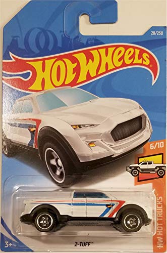 Hot Wheels 2019 Basic Mainline Hw Hot Trucks: 2-Tuff (Weiß) - Internationale Karte von Mattel