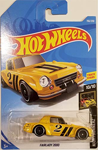 Hot Wheels 2019 Nightburnerz Track Stars: Fairlady 2000 [Gelb] - Internationale Karte von Mattel
