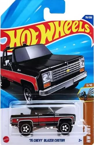 Hot Wheels '75 Chevy Blazer Custom [Schwarz], HW Dirt 5/10, 115/250 von Mattel