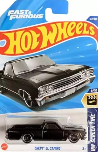 Hot Wheels Chevy El Camino [Schwarz] Screen Time 9/10 147/250 1:64 Druckguss Auto von Mattel