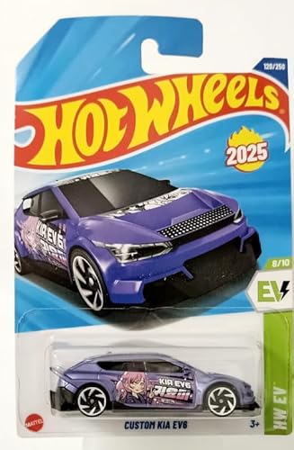 Hot Wheels Kia EV6 Die-Cast Auto, Lila, HW EV Collection 8/10 Hot Wheels Kia EV6 Die-Cast Auto, Lila, HW EV Collection 8/10 von Mattel