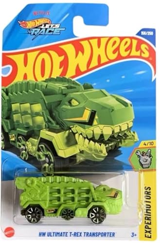 Hot Wheels Let's Race Ultimate T-Rex Transporter [Grün] Experimotoren 4/10 156/250 1:64 Druckguss Auto von Mattel