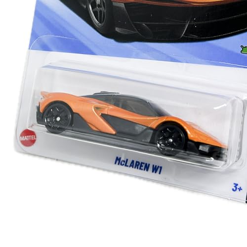 Hot Wheels McLaren W1 [Orange], HW Race Day 6/10, 142/250, Maßstab 1:64, Druckguss-Auto von Mattel