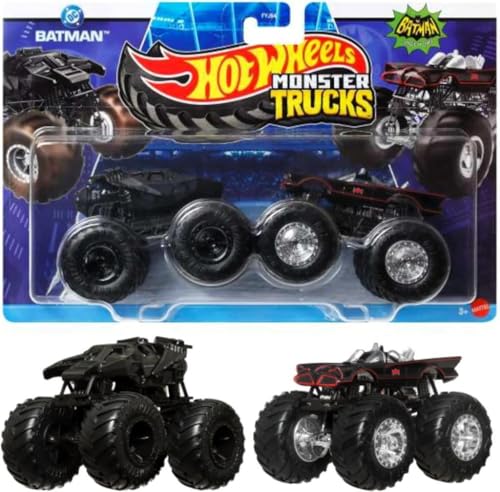 Hot Wheels Monster Trucks 1:64 Strong Duo Cars BATMAN & BATMAN CLASSIC TV SERIES FYJ64 - JCC80 von Mattel