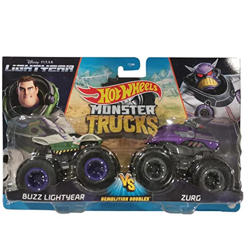 Hot Wheels Monster Trucks Demolition Double 1/64 - Metal Car - Buzz Lightyear vs Zurg Hot Wheels Monster Trucks Demolition Double 1/64 - Metal Car - Buzz Lightyear vs Zurg von Mattel