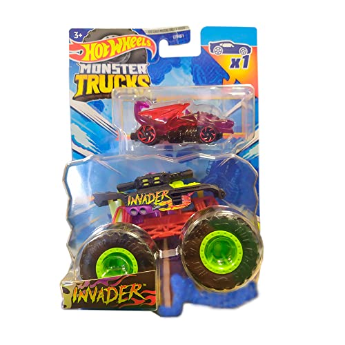 Hot Wheels Monster Trucks Invader, inklusive Auto [Dragon Blaster] von Mattel