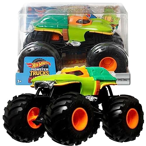 Hot Wheels Monster Trucks Oversized Large Vehicle Ninja Turtle Michelangelo von Mattel