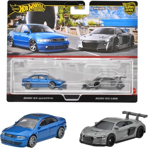 Hot Wheels - Premium Car Culture - Real Riders (Audi 54 Quattro & Audi R8 LMS) /Toys von Mattel
