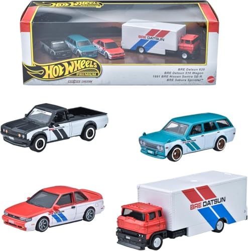 Hot Wheels Premium Car Culture Team Transport Drift GReddy Sammler-Kollektion 4er-Pack - 1:64 von Hot Wheels