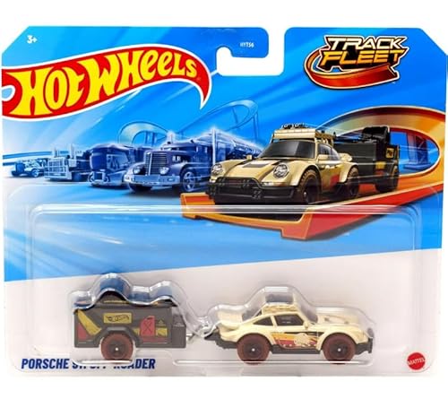 Hot Wheels Track Fleet Porsche 911 Off-Roader [Tan] Druckguss-Auto im Maßstab 1:64 von Mattel