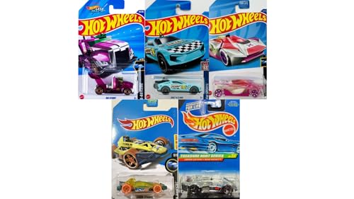 Hot Wheels Treasure Hunt 5 Pack Lot of 5 Random Assorted/Mystery Treasure Hunt Vehicles, 1:64 Scale Diecast (No Duplikates) von Mattel
