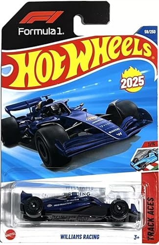 Hot Wheels Williams Racing [Blau] Track Aces 1/5, 59/250, 1:64 Druckguss-Auto von Mattel