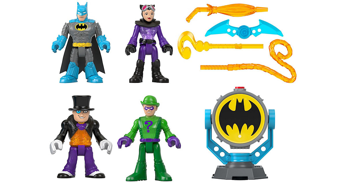 Imaginext DC Super Friends Bat-Tech Bat-Signal Figuren Multipack mehrfarbig von Mattel