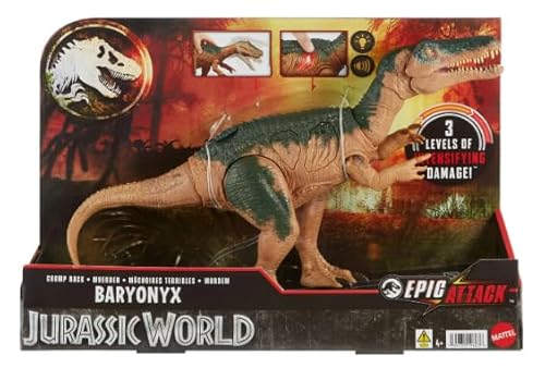 Jurassic World Baryonyx Epic Attack Dinosaurier Actionfigur von Mattel