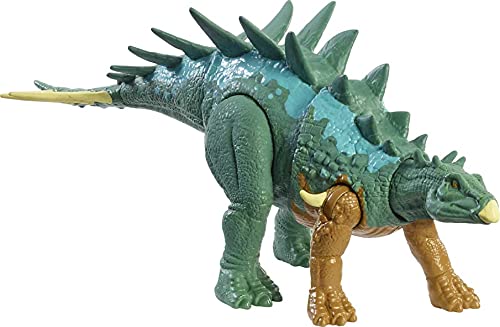 Jurassic World HBY69 - Dino-Angriff Chialingosaurus Dinosaurier-Actionfigur mit beweglichen Gelenken, Dinosaurier Spielzeug ab 4 Jahren von Jurassic World