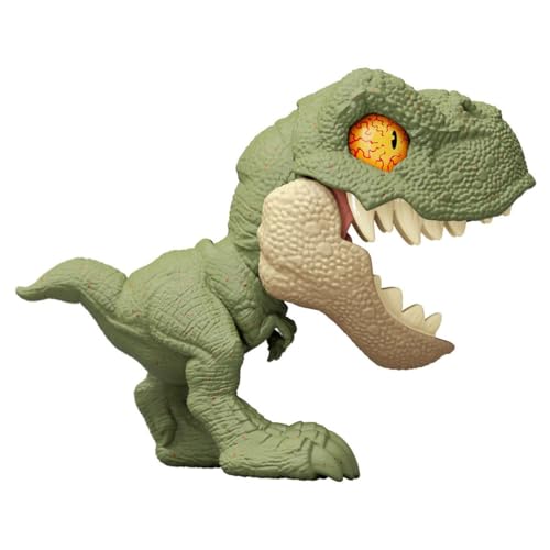 Jurassic World Mighty Little Biters, Dinosaurier-Actionfigur (Tyrannosaurus Rex) von Mattel